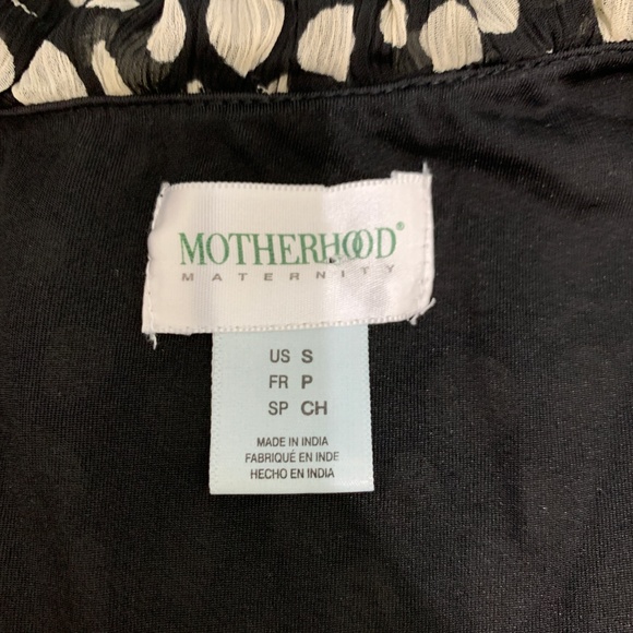 Motherhood Maternity Small Dress Black White Polka - Picture 4 of 4